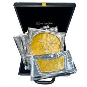 Di’MYOOR  24K Gold Face & Neck Deep Tissue Mask SET of  12 and Case